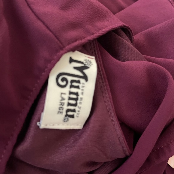 Show Me Your Mumu Merlot Caitlin Ruffle Size Large - Picture 5 of 7